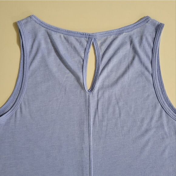 Calvin Klein Women's Blue Key-hole Back Swing Tank Top - Picture 9 of 10
